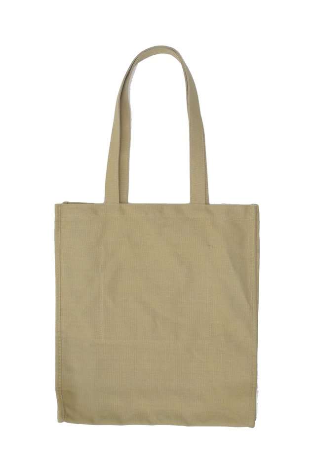 ARCADE SCRIPT LOGO TOTE BAG IN KHAKI