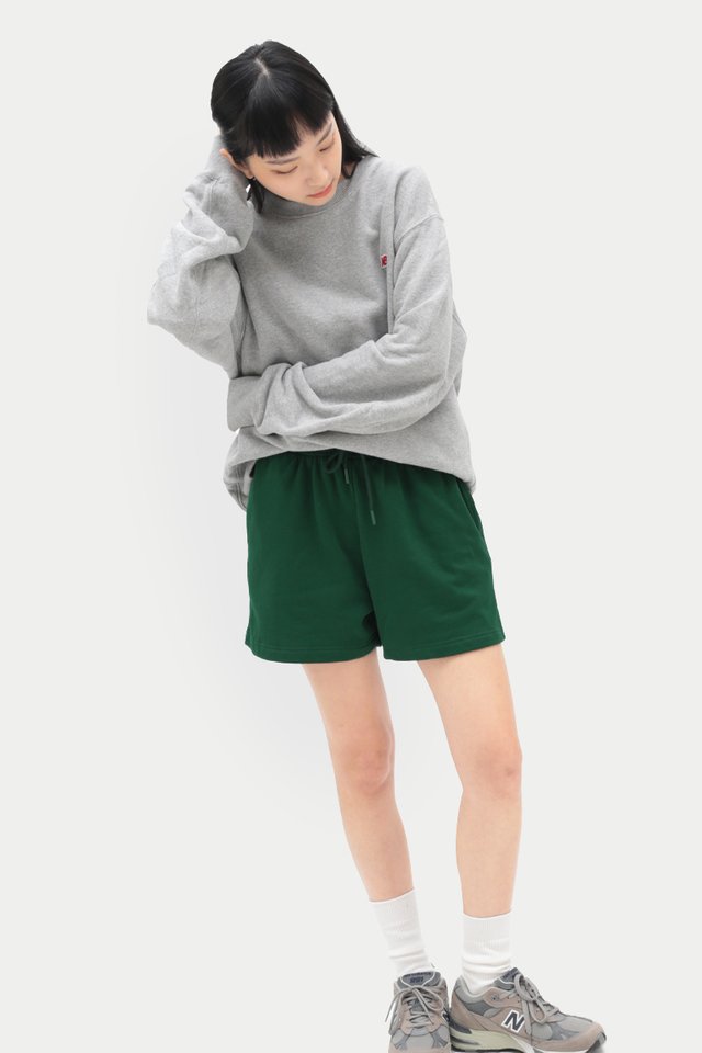 TINSLEY DRAWSTRING SHORTS IN FOREST