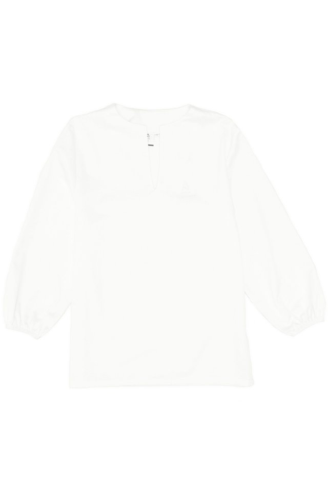 MINO LONG SLEEVE NOTCHED SHIRT IN WHITE