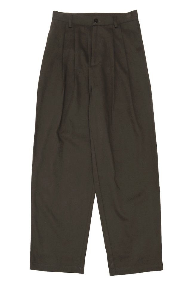 ARCADE X HIRO Y. WIDE-FIT TAPERED TROUSERS IN CHARCOAL