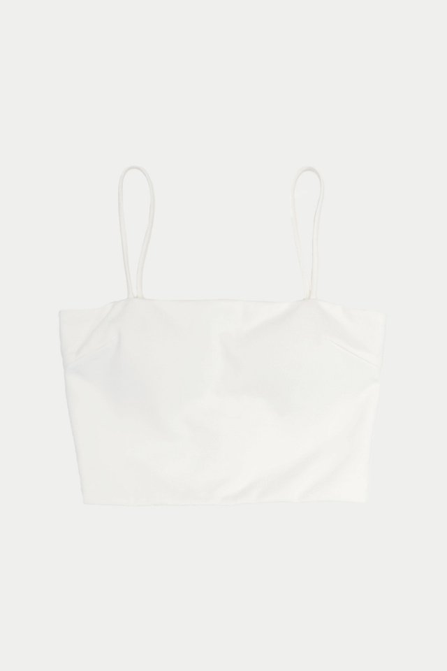 JUDE STRAPPY PADDED TOP IN WHITE