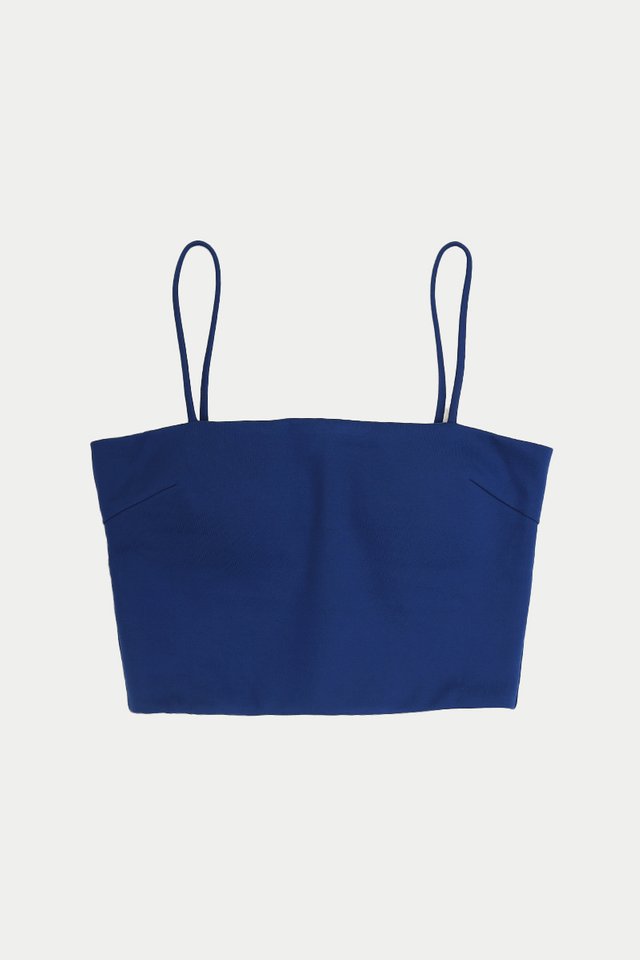 JUDE STRAPPY PADDED TOP IN COBALT
