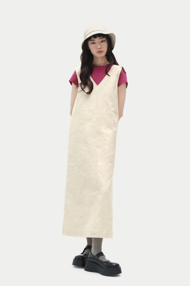 Ivory top tank dress