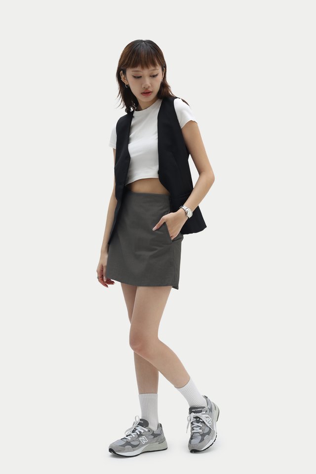 ACE GIRL SUIT SKORTS IN SUIT GREY