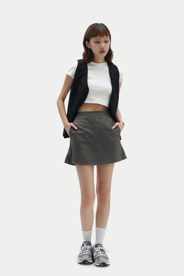 ACE GIRL SUIT SKORTS IN SUIT GREY