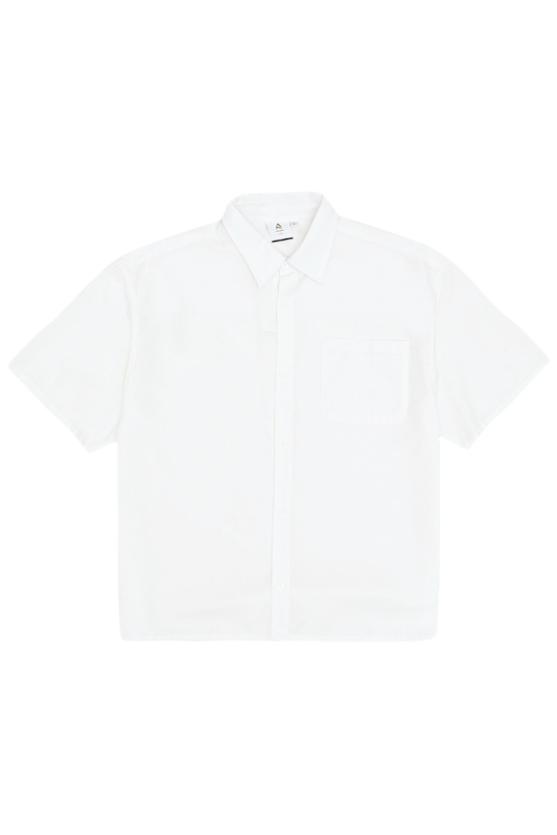 Duncan Boxy Fit Oxford Shirt In White 5465