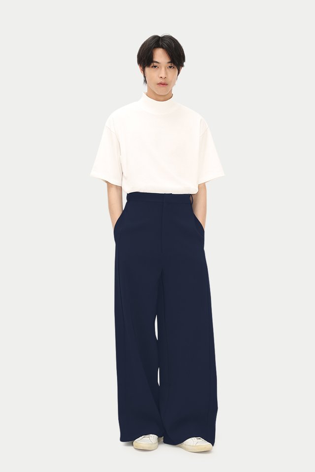 FITZ TAILORED TROUSERS IN NAVY