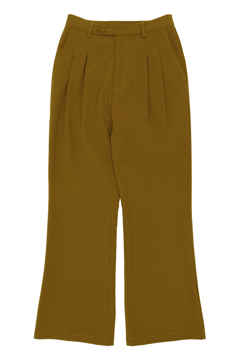 ANTON FLARED TROUSERS IN OLIVE