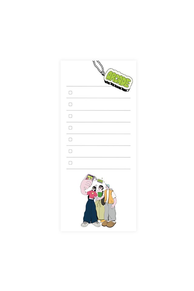 "SAY CHEESE" CHECKLIST STICKY NOTEPAD
