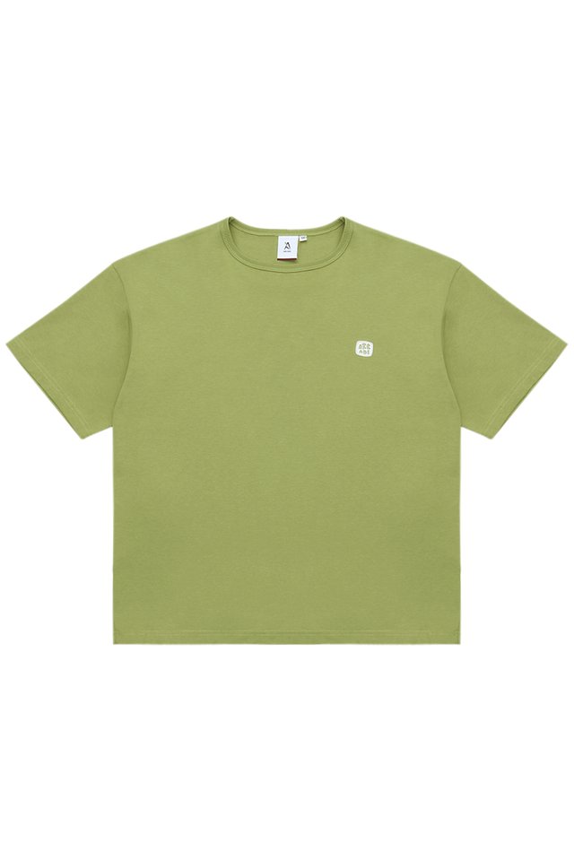 "ARCADE AVENUE" BOXY-FIT TEE IN MATCHA