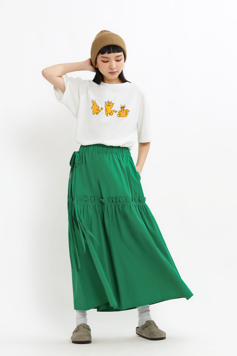 新品未使用＊fifi 可愛らし chachnil＊ストライプマリン midi skirt