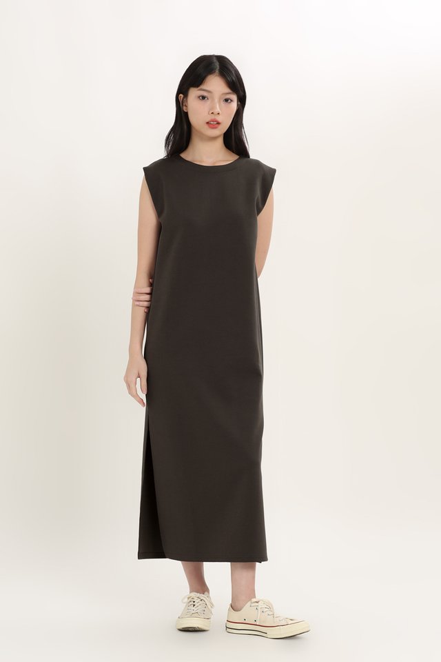 CLYDE EVERYDAY DRESS IN CHARCOAL