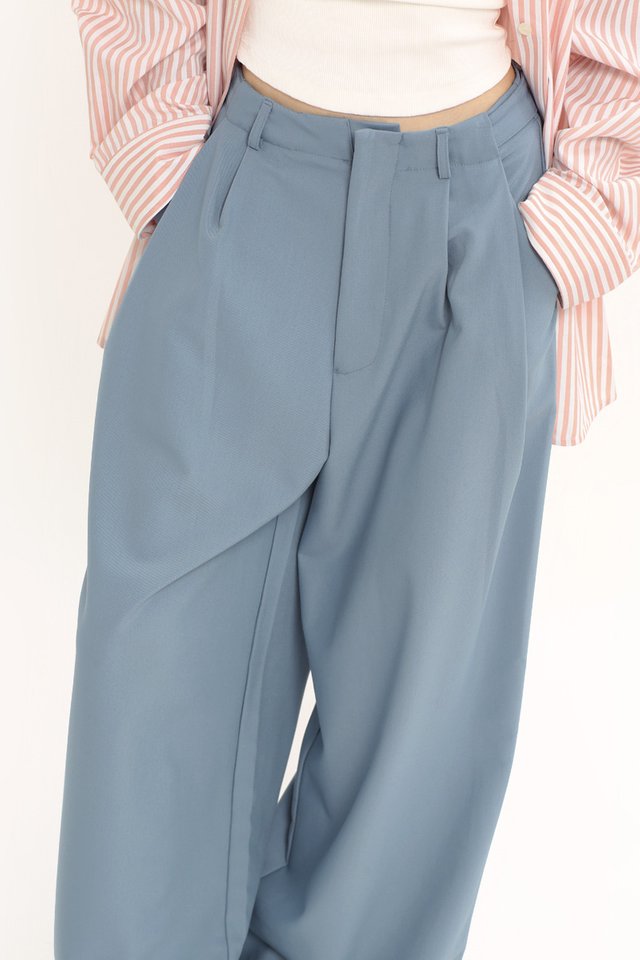 LANDON RELAXED TAILORED PANTS IN DUSK