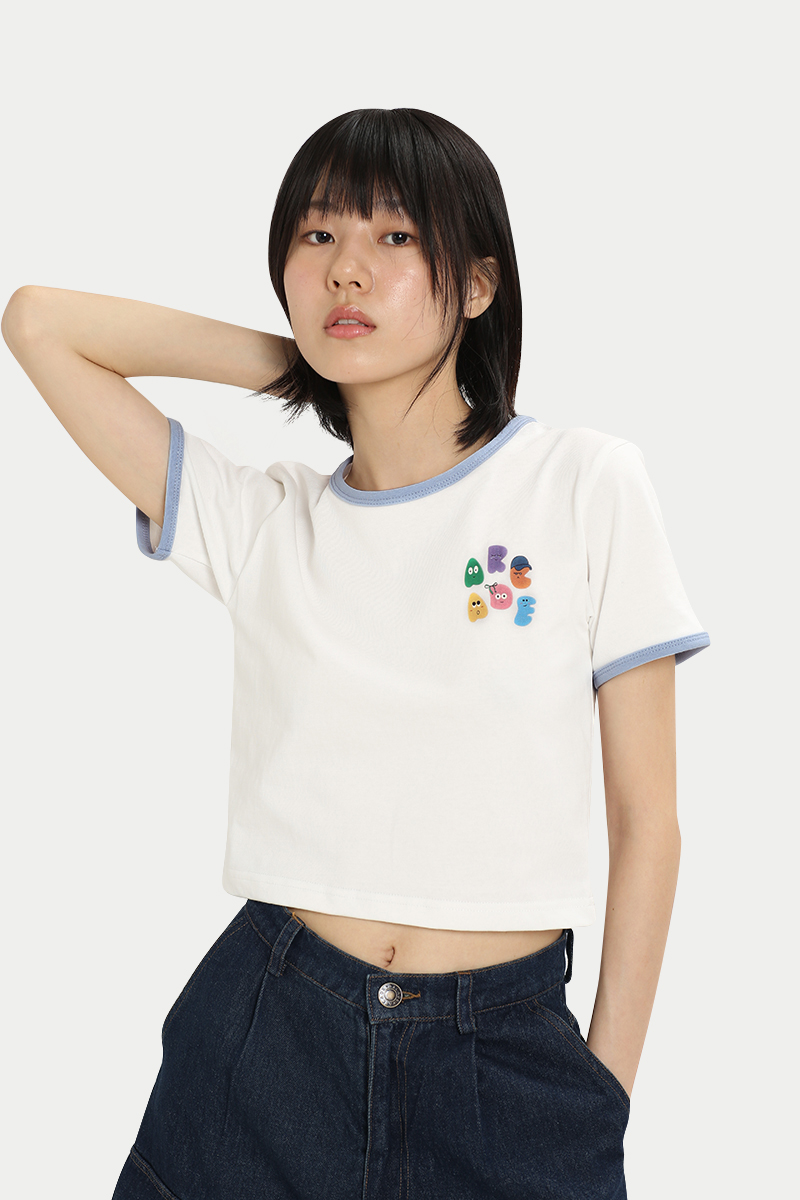 BFF BABY TEE IN WHITE