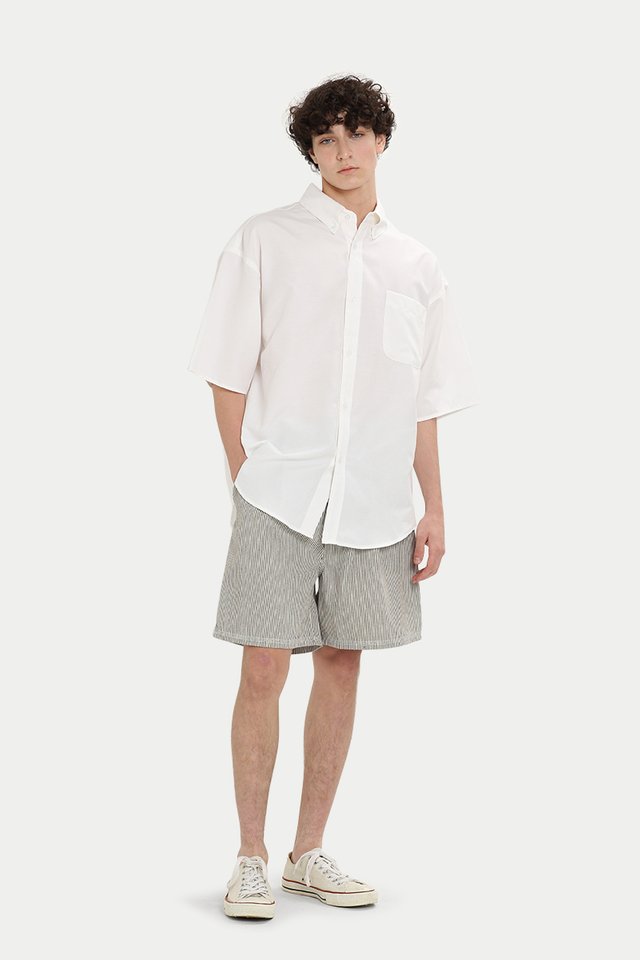 DAVIS OVERSIZED OXFORD SHIRT IN WHITE