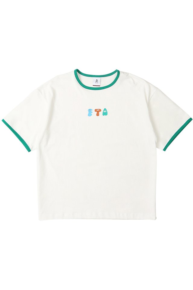 "ETA" BOXY-FIT TEE IN WHITE