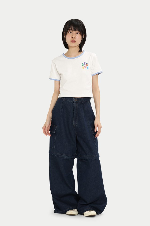 RYDER CONVERTIBLE DENIM JEANS IN ANTIQUE DARK