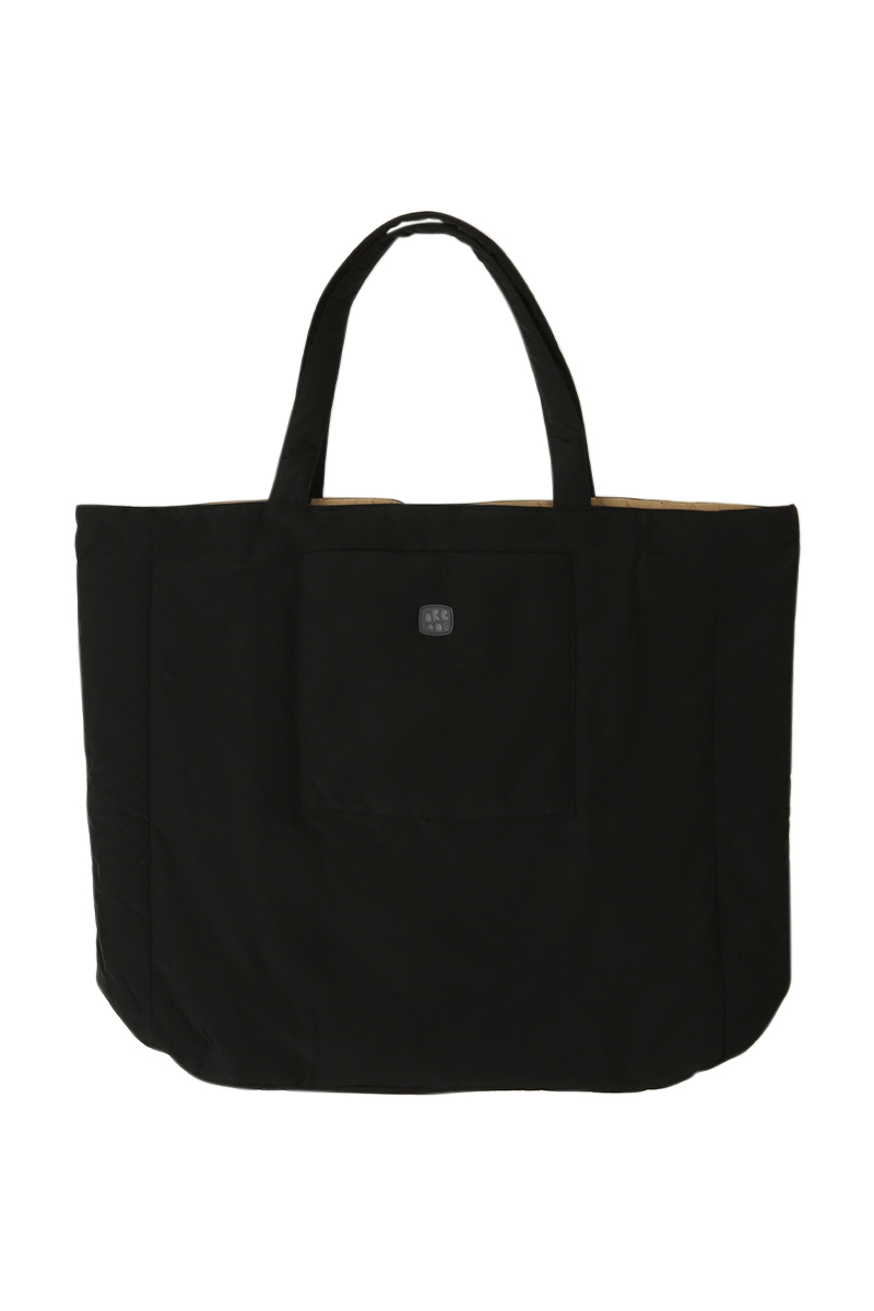 ARCADE REVERSIBLE RUNAWAY TOTE IN BLACK/KHAKI