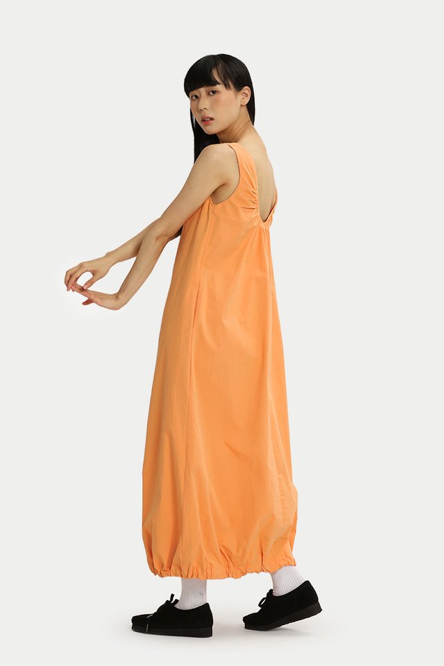 DANICA SCOOP BACK CLOUD DRESS IN ORANGE SORBET