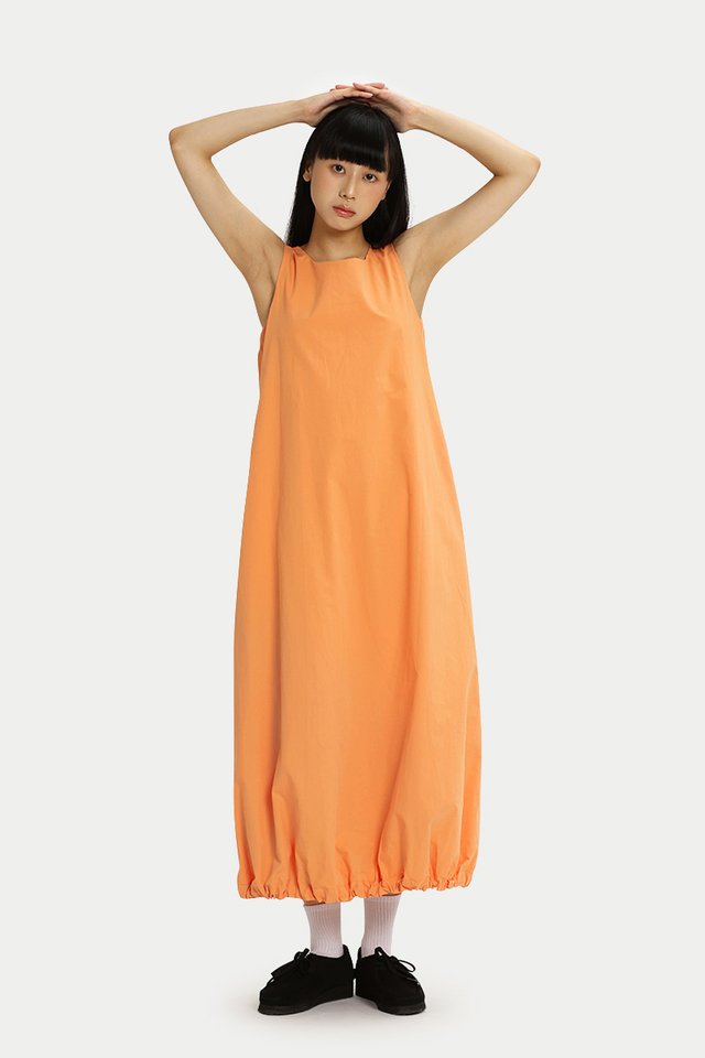 DANICA SCOOP BACK CLOUD DRESS IN ORANGE SORBET