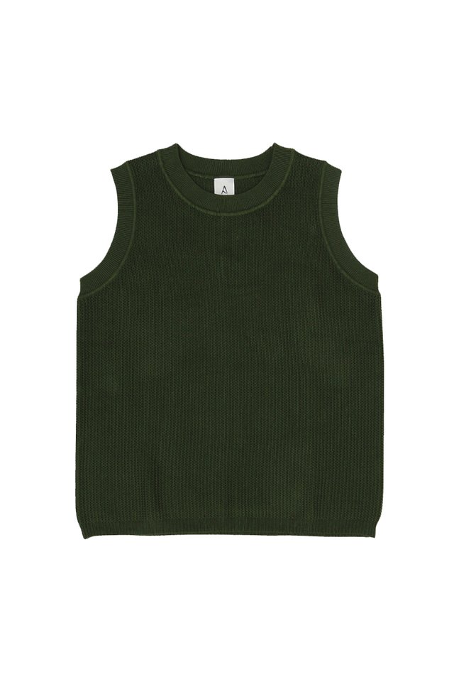 NICO KNITTED TANK TOP IN HUNTER