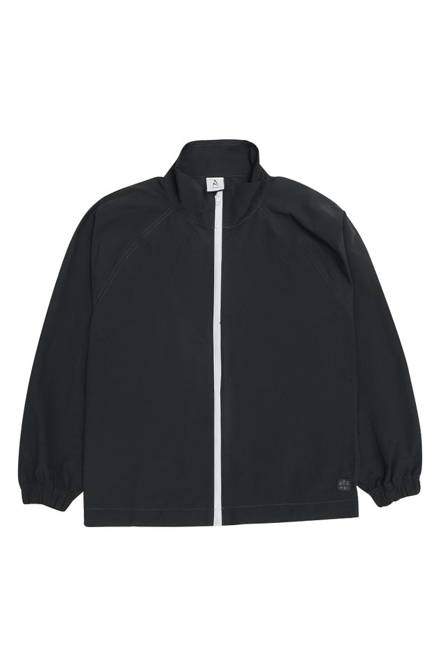 KAZE OVERSIZED WINDBREAKER IN CHARCOAL