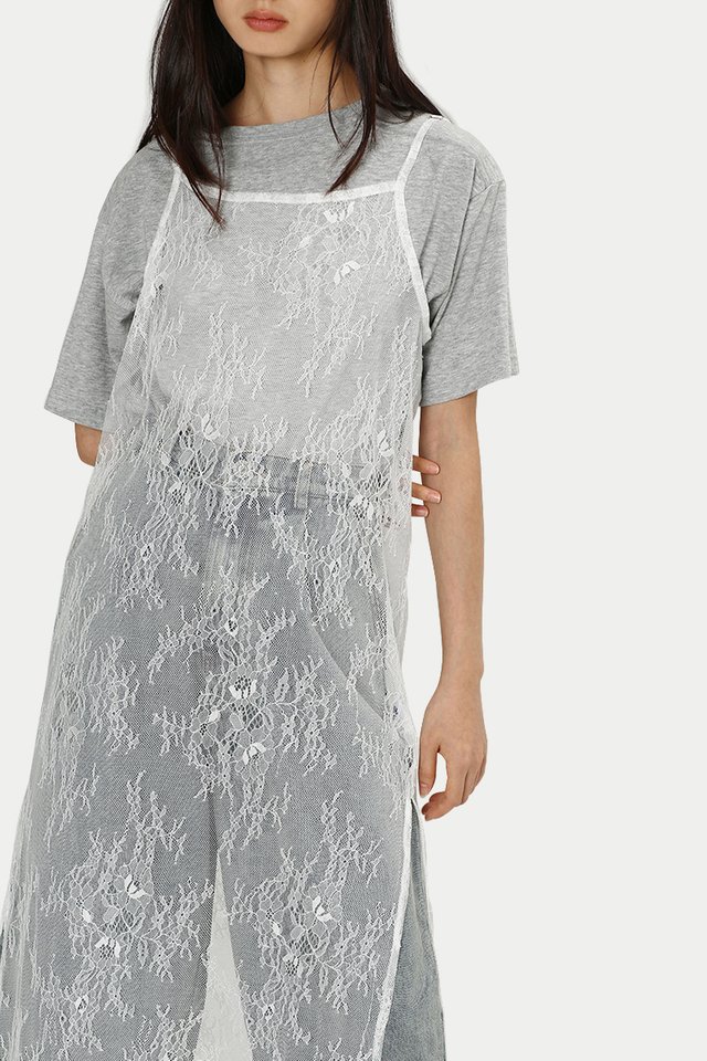 UME OVERLAY SHEER DRESS IN LACE