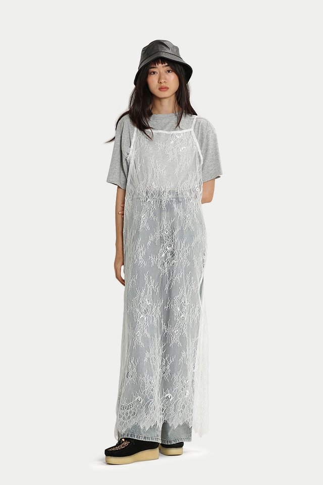 UME OVERLAY SHEER DRESS IN LACE