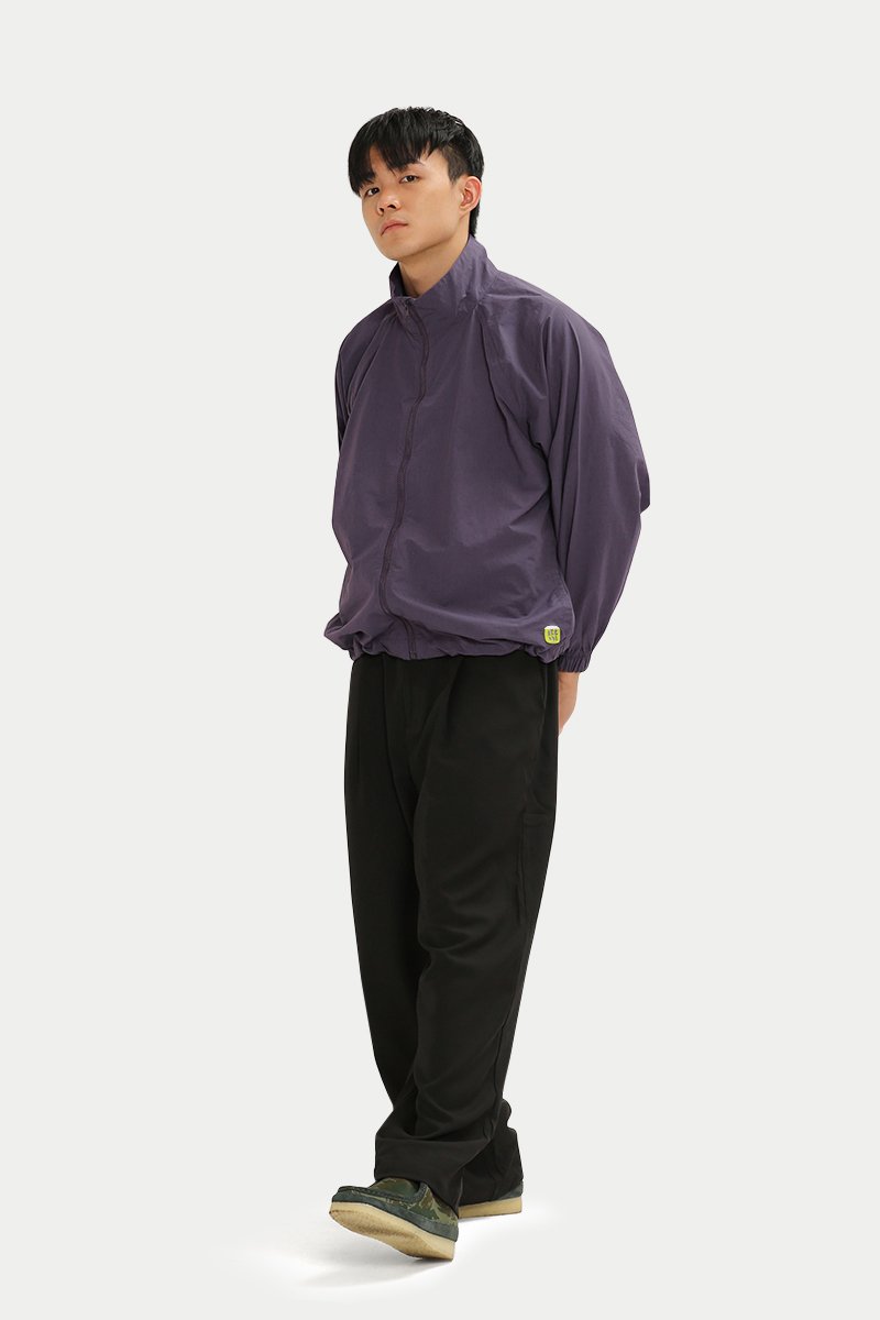 神田贔屓WEATHER CLOTH PLEATED TROUSERS size3 Stone High-Waisted Pleated Men's Trousers with Buckle Detail