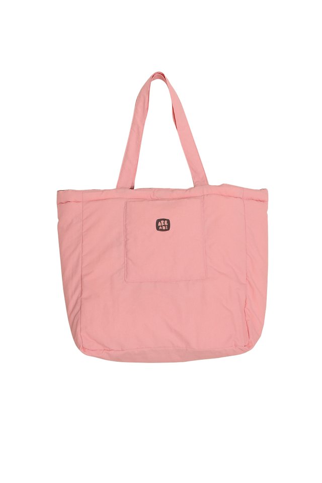 ARCADE REVERSIBLE PILLOW TOTE IN AVOCADO/SMOOTHIE