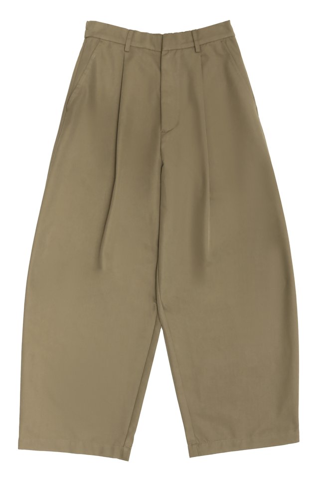 DANTE CURVE TROUSERS IN TAN