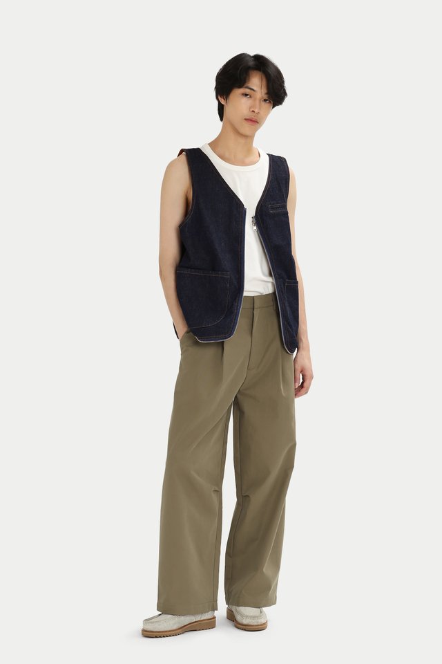 DANTE CURVE TROUSERS IN TAN