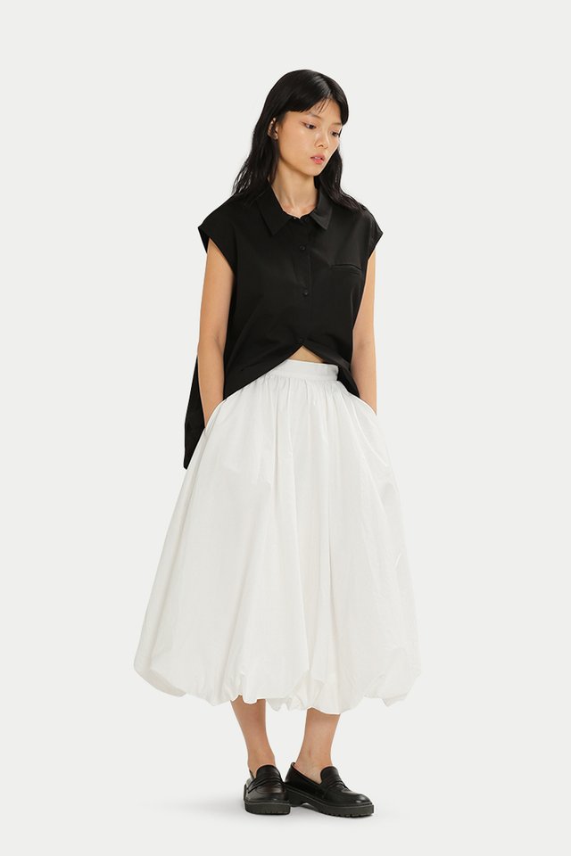 EMMIE CLOUD SKIRT IN WHITE