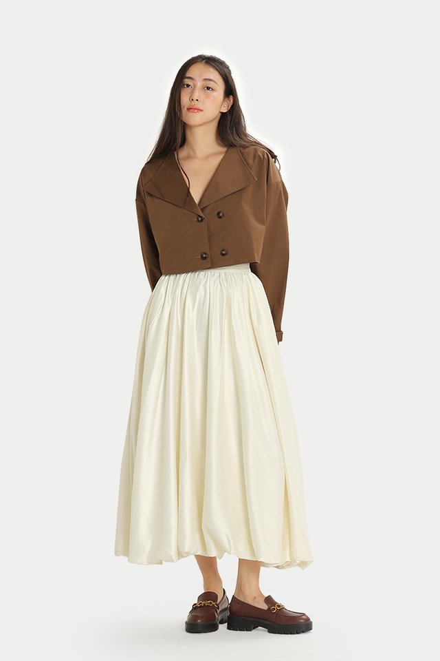 HARLEY CROP TRENCH IN CHOCOLATE