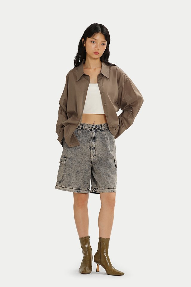 RYDER CONVERTIBLE DENIM JEANS IN ROSE WASH