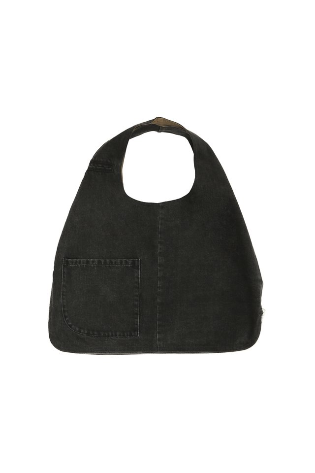 KOEN REVERSIBLE VEST BAG IN BLACK WASH/TAN