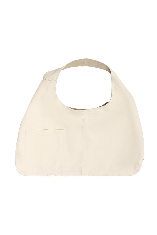 KOEN GRANDE REVERSIBLE VEST BAG IN ECRU/KHAKI