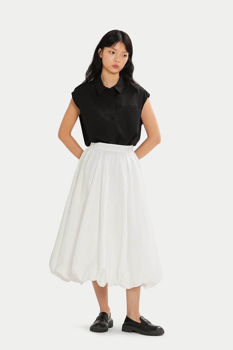 EMMIE CLOUD SKIRT IN WHITE