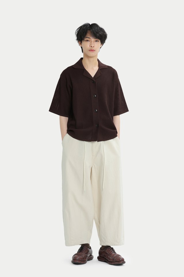ARCADE X NATHANIELFONG BALLOON TROUSERS IN ECRU