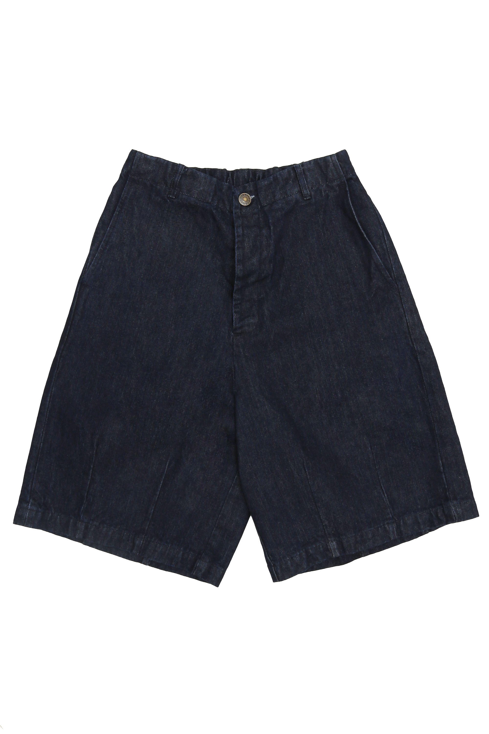 ARCADE X NATHANIELFONG SELVEDGE DENIM JORTS IN DARK WASH