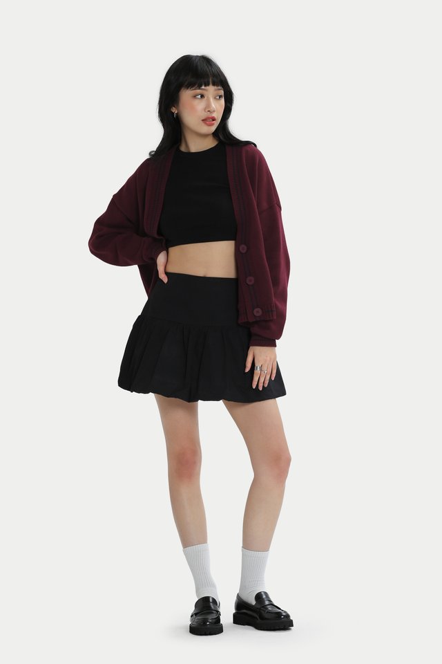 BELLE MINI CLOUD SKORTS IN BLACK