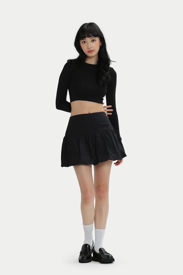 BELLE MINI CLOUD SKORTS IN BLACK