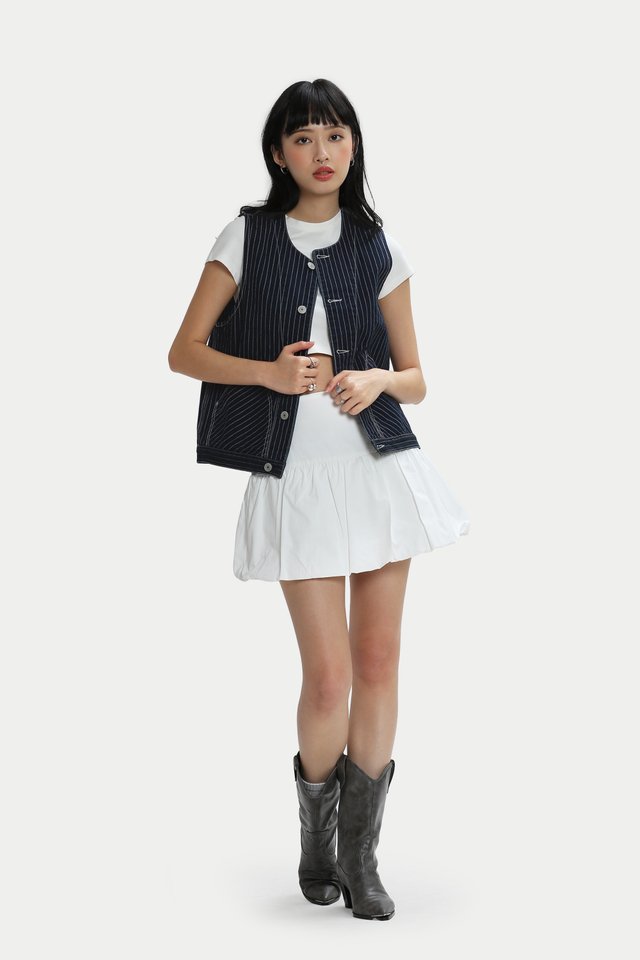 BELLE MINI CLOUD SKORTS IN WHITE
