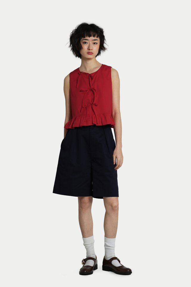 CONNER TAILORED SHORTS IN MIDNIGHT