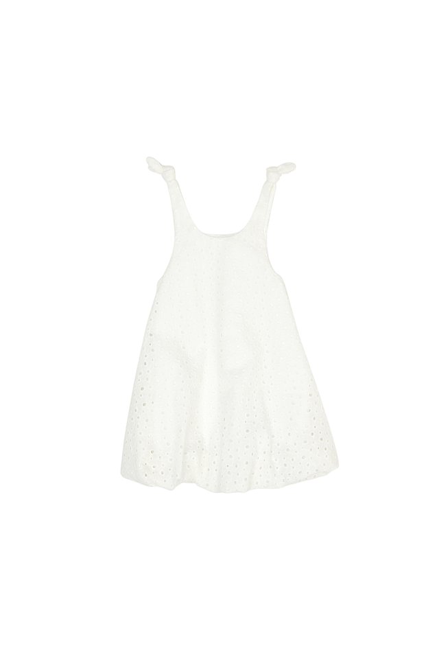 LILITH MINI BRODERIE CLOUD DRESS IN WHITE