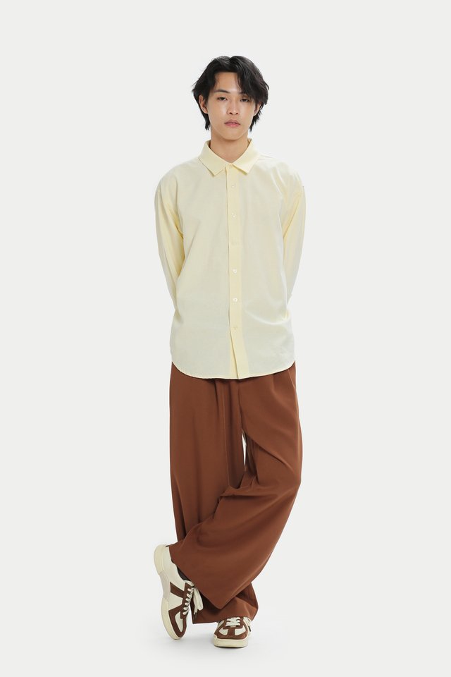 REMY OVERSIZED OXFORD SHIRT IN CREAM