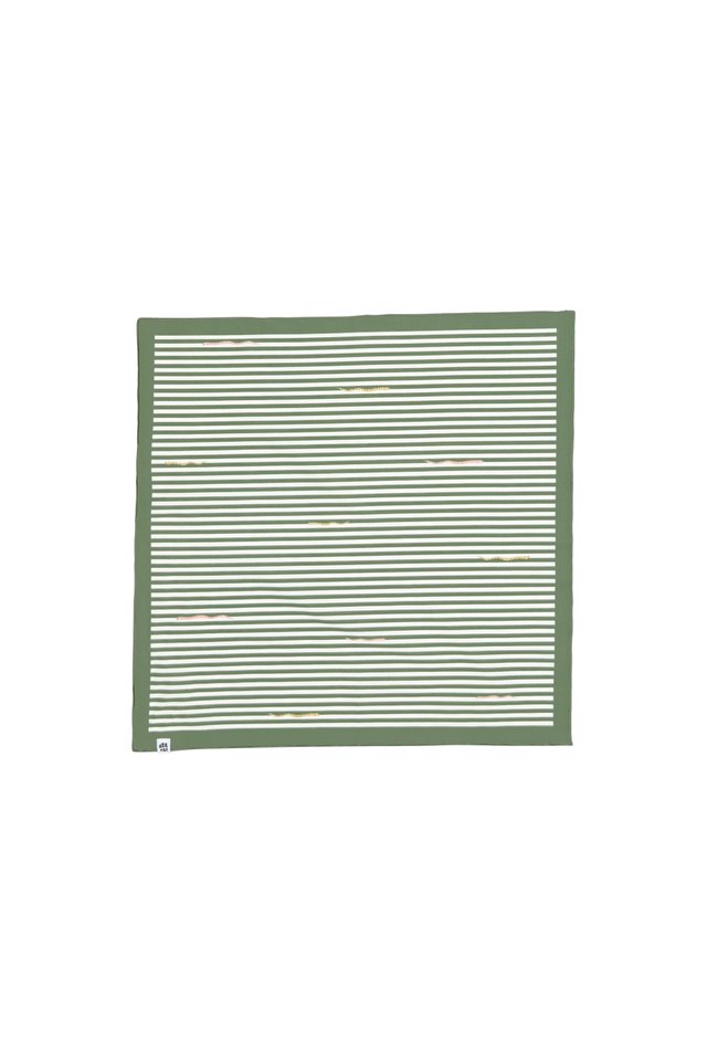 "SSSTRIPED" BANDANA IN FERN