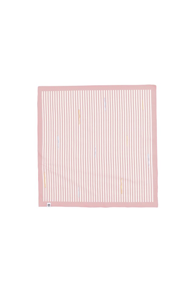 "SSSTRIPED" BANDANA IN PINK