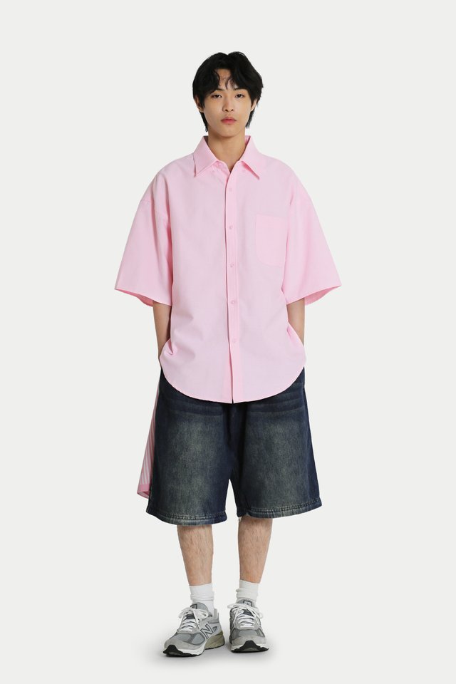 DAVIS OVERSIZED OXFORD SHIRT IN PINK