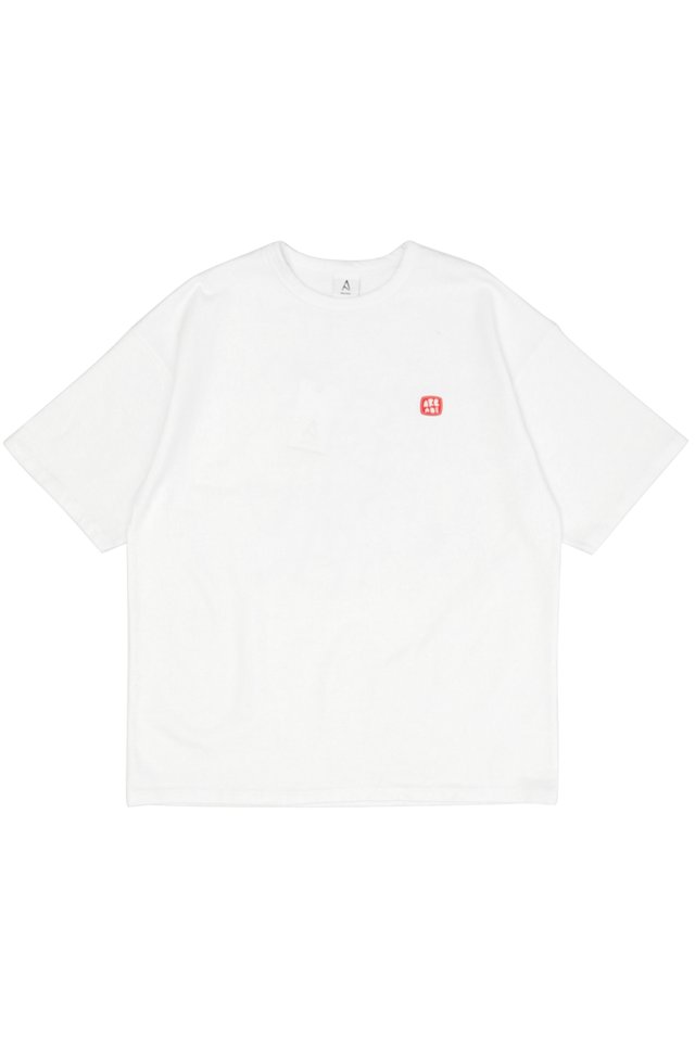 "SSSNAKES & LADDERS" OVERSIZED TEE IN WHITE